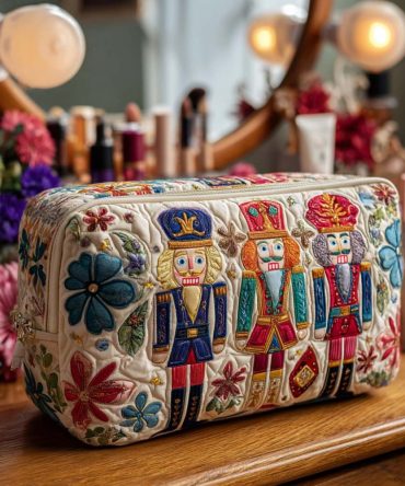 Toy Soldier Glow Quilted Makeup Bag