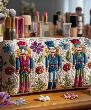 Toyland Charm Quilted Makeup Bag