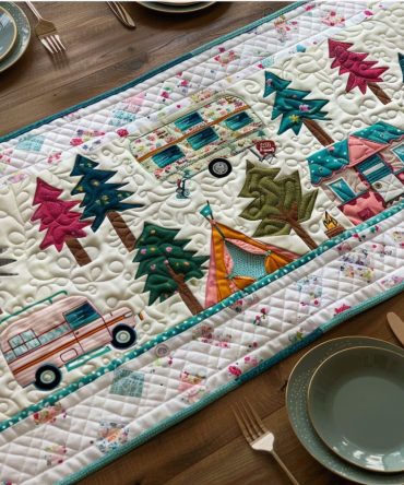 Trail Adventure Quilted Table Runner