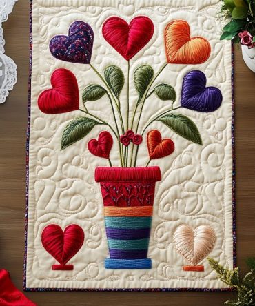 Tree Of Devotion Quilted Table Runner