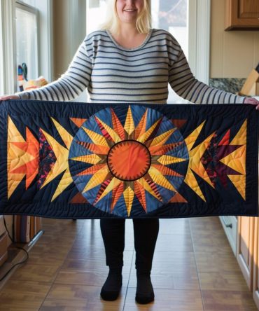 Tribal Elegance Quilted Table Runner