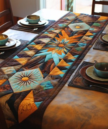 Tribal Echo Quilted Table Runner