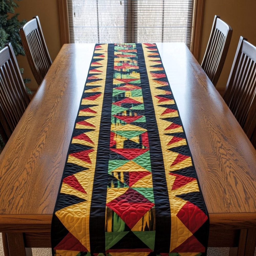 Tribal Essence Quilted Table Runner