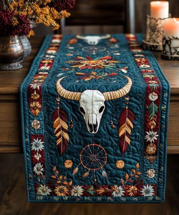 Tribal Nexus Quilted Table Runner