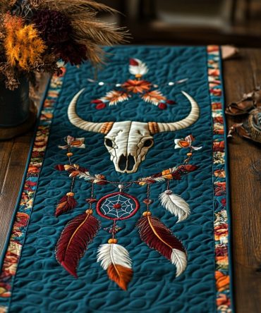 Tribal Path Quilted Table Runner