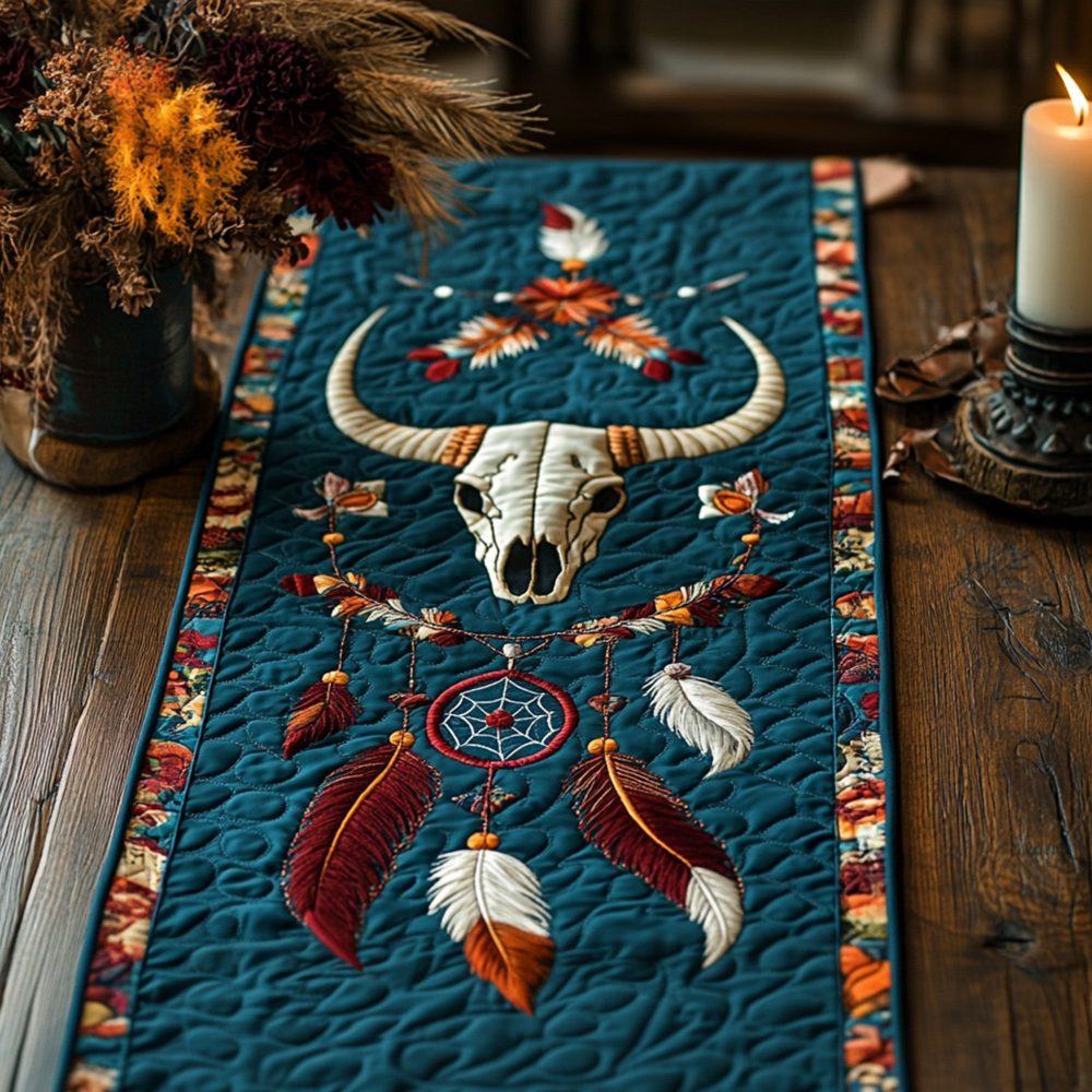 Tribal Path Quilted Table Runner