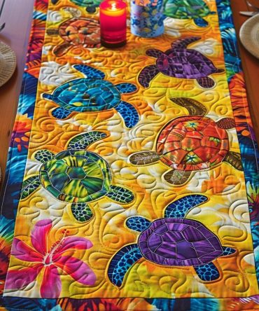 Tropical Paradise Quilted Table Runner