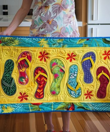 Tropical Vibes Quilted Table Runner