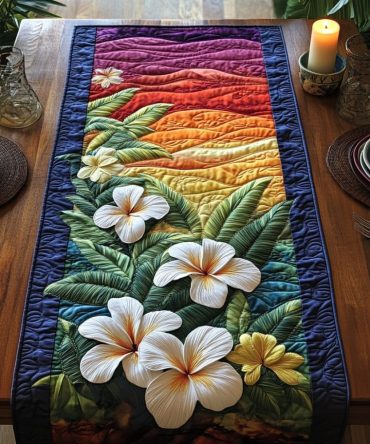 Tropical Bliss Quilted Table Runner