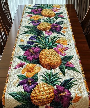 Tropical Fusion Quilted Table Runner