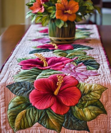 Tropical Vibes Quilted Table Runner