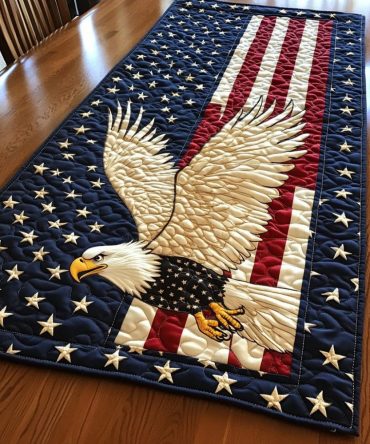True Eagle Quilted Table Runner