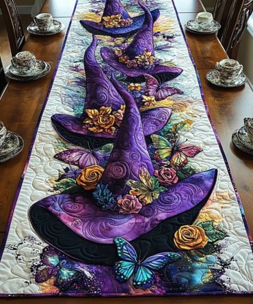 Twilight Garden Quilted Table Runner
