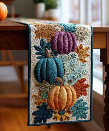 Twilight Harvest Quilted Table Runner