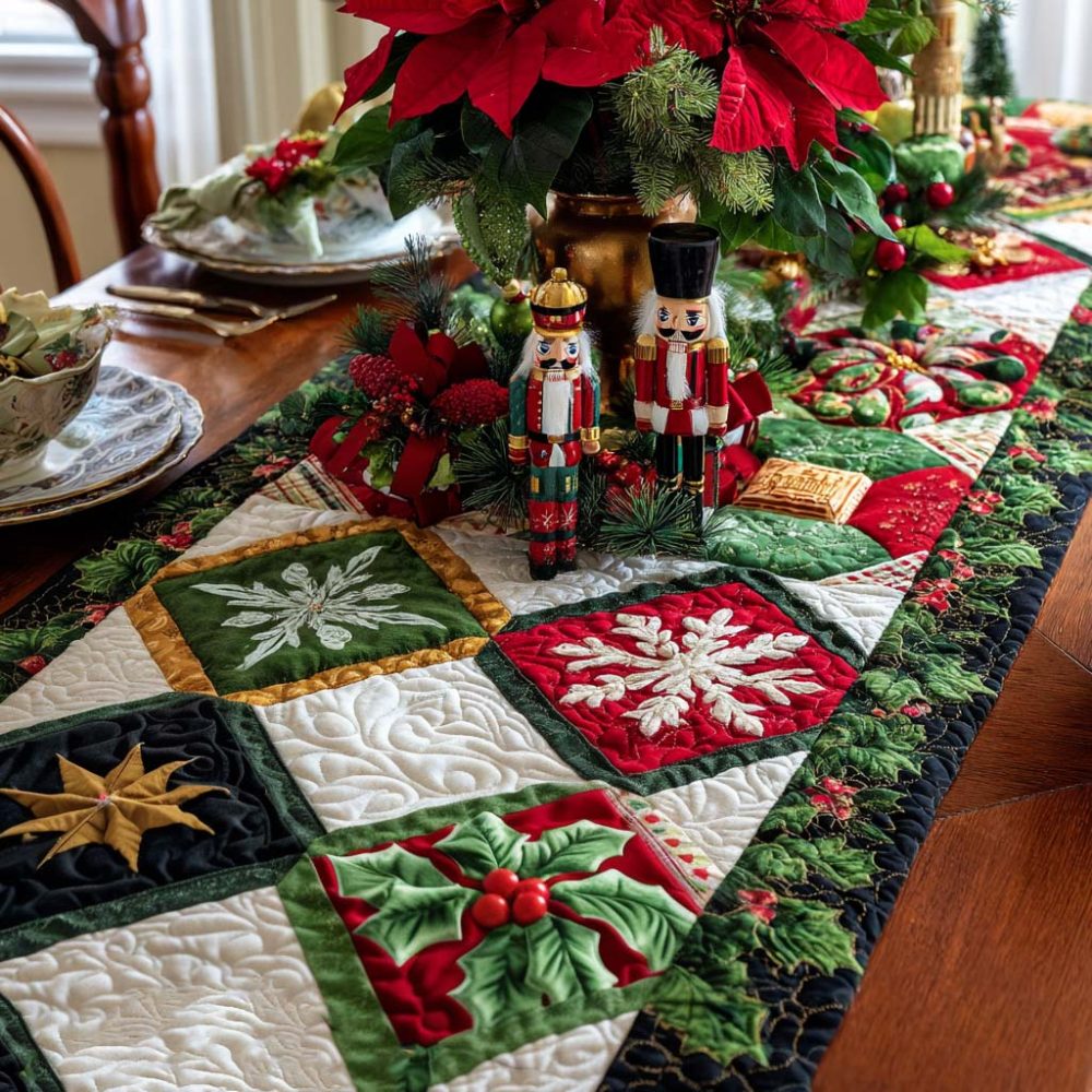 Twinkle Star Wishes Quilted Table Runner