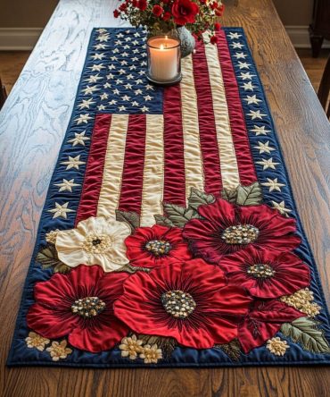 Usa Accent Quilted Table Runner