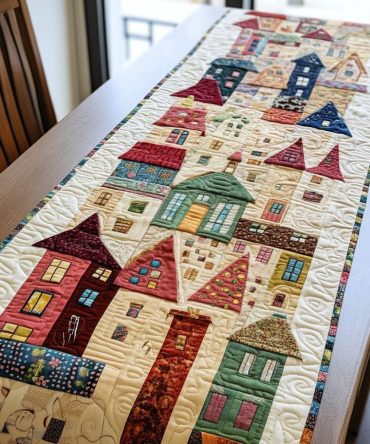 Urban Horizon Quilted Table Runner