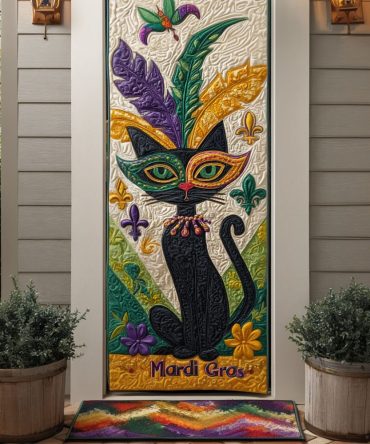 Velvet Parade Quilted Door Cover