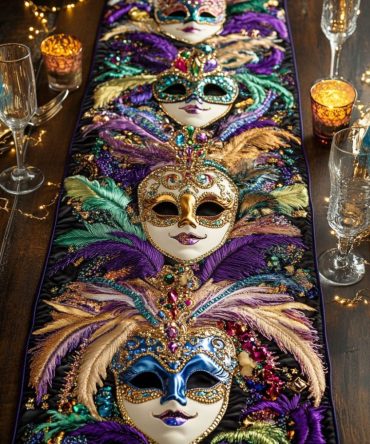 Velvet Vibe Quilted Table Runner