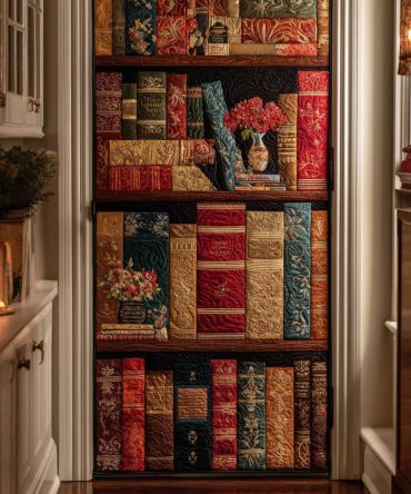 Vintage Wisdom Quilted Door Cover