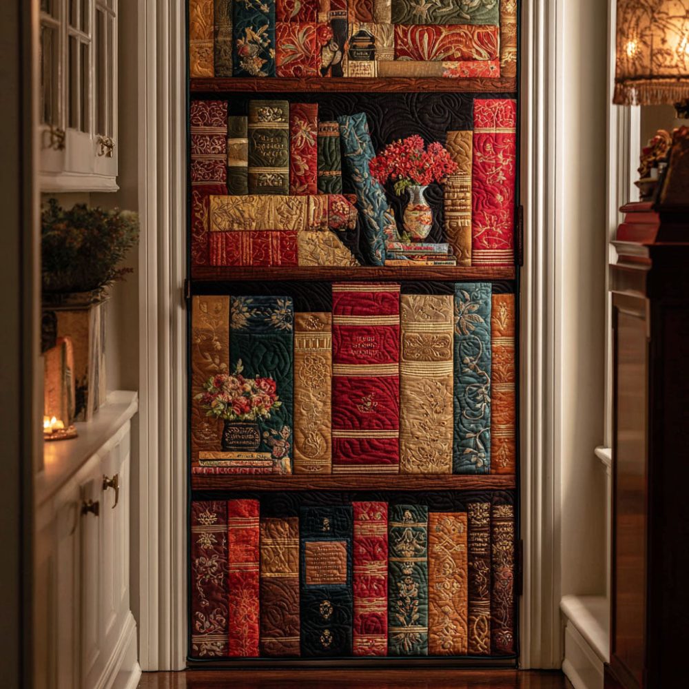 Vintage Wisdom Quilted Door Cover