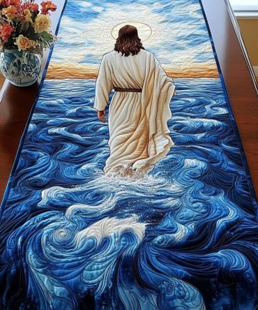 Walk On Water Quilted Table Runner