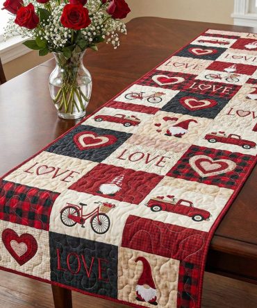 Warm Cottage Quilted Table Runner