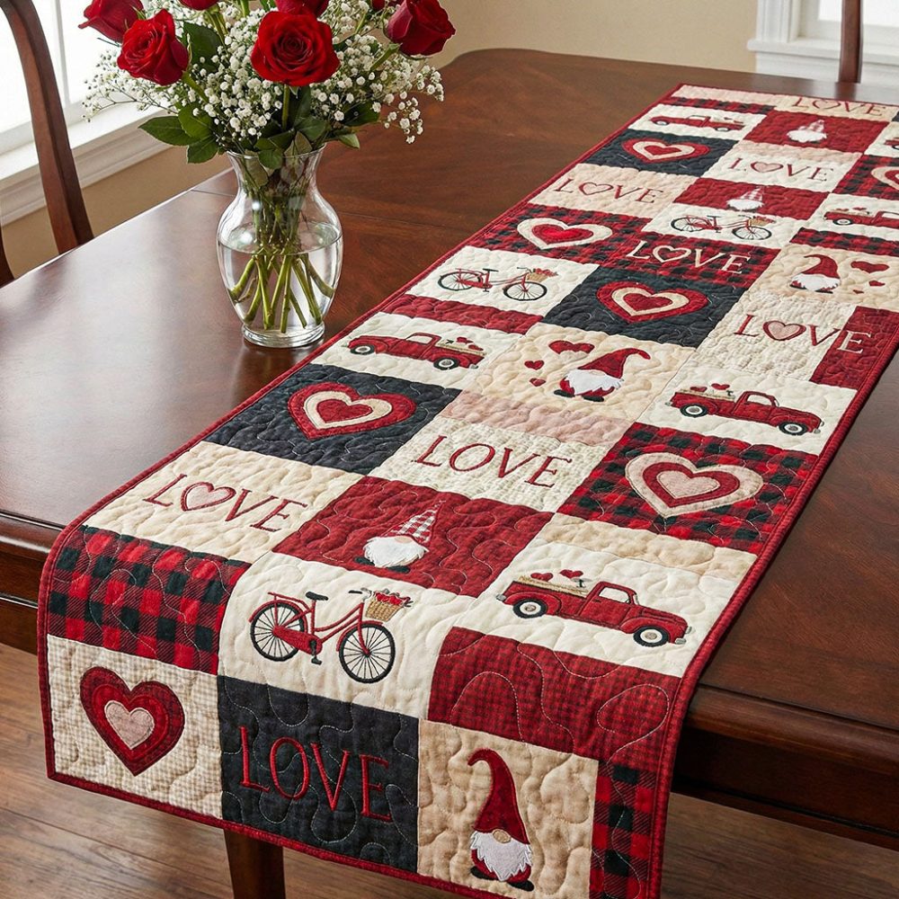 Warm Cottage Quilted Table Runner