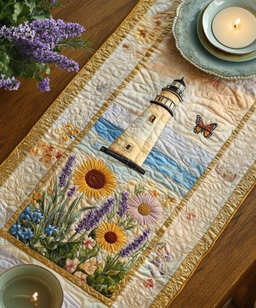 Watchful Light Quilted Table Runner