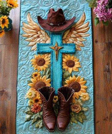 Western Blessing Quilted Table Runner