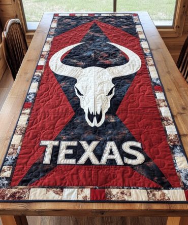 Western Bones Quilted Table Runner