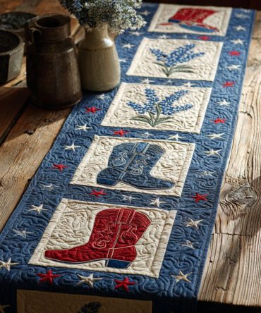 Western Meadow Quilted Table Runner