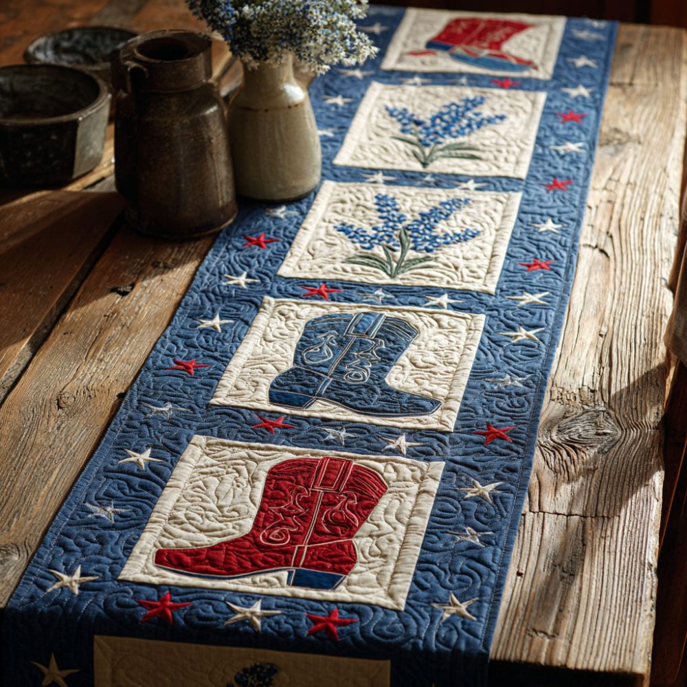 Western Meadow Quilted Table Runner