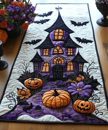 Whisper Manor Quilted Table Runner