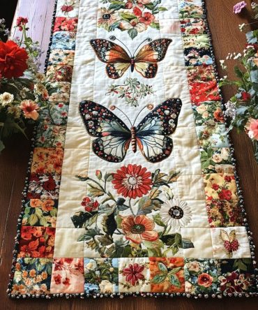 Whisper Of Wings Quilted Table Runner