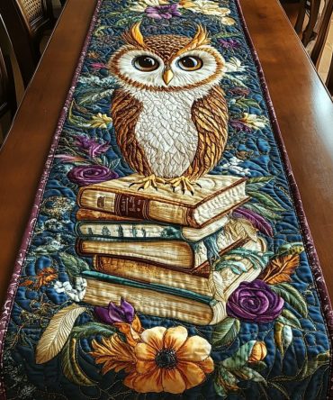 Whispering Quill Quilted Table Runner