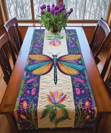 Whispering Wings Quilted Table Runner