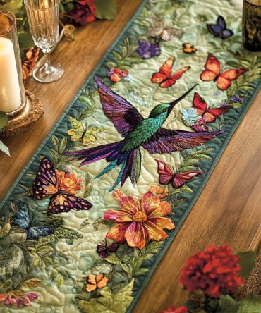 Whispering Wings Quilted Table Runner