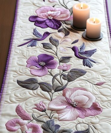 Whispering Wings Quilted Table Runner