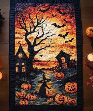 Wicked Whispers Quilted Table Runner