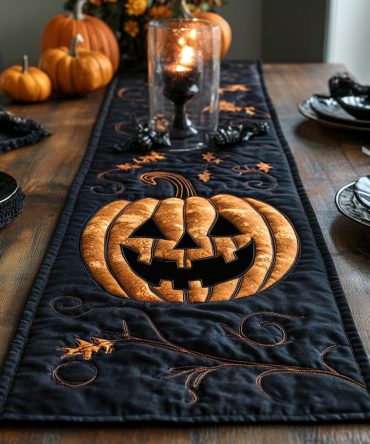 Wicked Lantern Quilted Table Runner