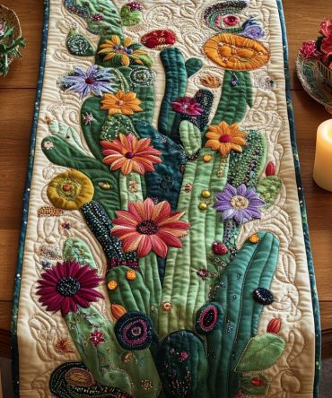 Wild Bloom Quilted Table Runner