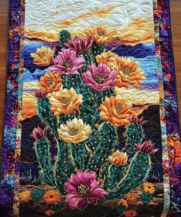 Wild Blossom Quilted Table Runner