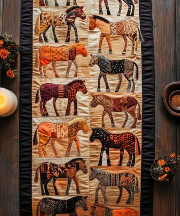 Wild Elegance Quilted Table Runner