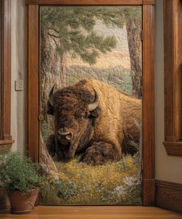 Wild Prairie Quilted Door Cover