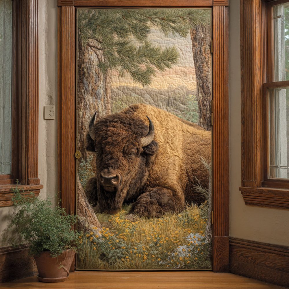 Wild Prairie Quilted Door Cover