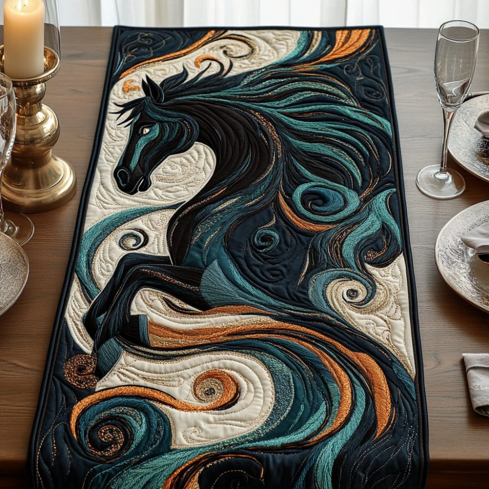 Wild Rhythm Quilted Table Runner