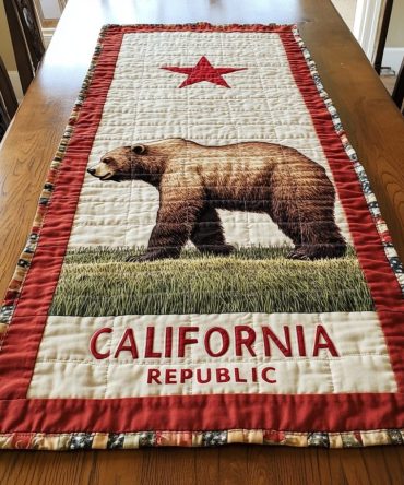 Wild Star Quilted Table Runner