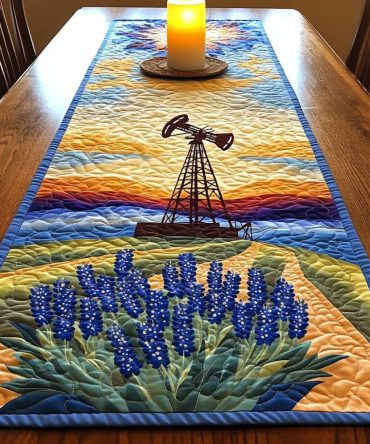 Wild West Blooms Quilted Table Runner
