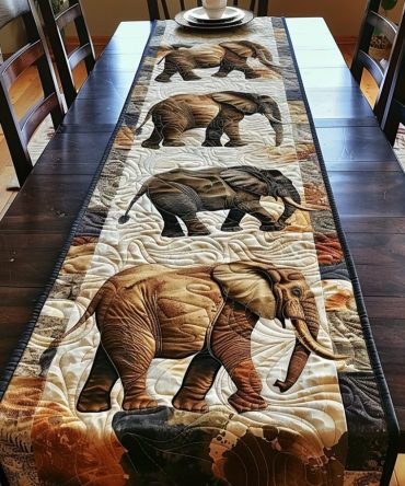 Wild Wisdom Quilted Table Runner